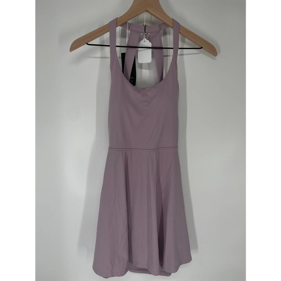 Halara Pants - Halara Cut Out Twisted Side Pocke Barre Ballet Dance Dress Purple sz S NWT